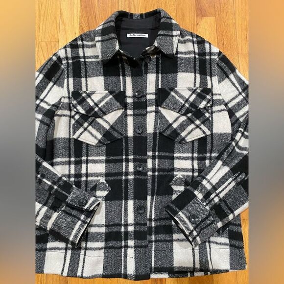 Reformation Jackets & Blazers - Reformation Black & White Giles Jacket